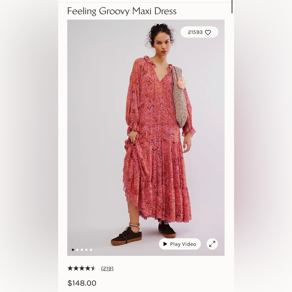 FreePeople Feelin Groovy Maxi Dress